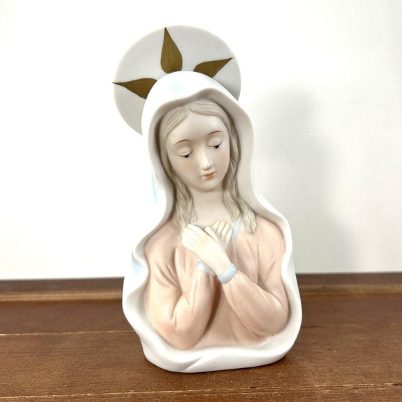 Lefton Other - 1983 Lefton China 03926 Madonna 6" Christopher Collection Porcelain‎ Figurine